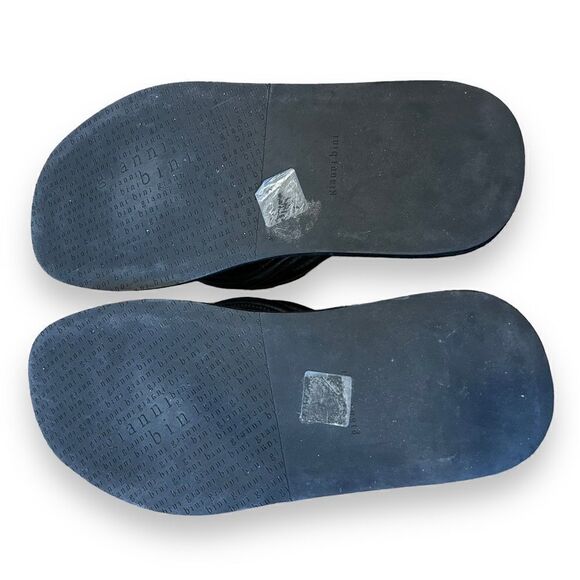 Gianni Bini Wesley Leather Suede Platform Flip Flop Thong Sandals Cushion Straps - Picture 10 of 12